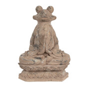 Figurina Broscuta polirasina maro 27x17x37 cm