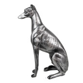 Figurina Catelus polirasina argintie 20x10x30 cm