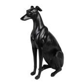 Figurina Catelus polirasina neagra 20x10x30 cm