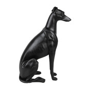 Figurina Catelus polirasina neagra 20x10x30 cm