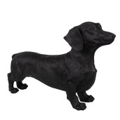 Figurina Catelus polirasina neagra 37x11x23 cm