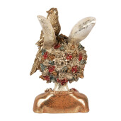 Figurina Iepuras Paste polirasina multicolora 22x22x34 cm