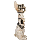 Figurina Iepuras Paste polirasina multicolora 12x14x38 cm