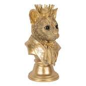Figurina Pisica polirasina aurie 20x19x37 cm