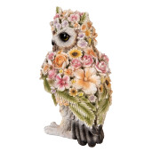 Figurina Bufnita polirasina multicolora 21x18x31 cm