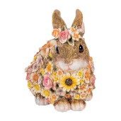 Figurina Iepuras polirasina multicolora 19x12x18 cm