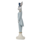Figurina Iepuras Paste polirasina multicolora 9x9x35 cm