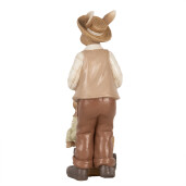 Figurina Iepurasi Paste polirasina bej maro 12x7x23 cm