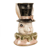 Figurina Iepuras Paste polirasina multicolora 18x15x29 cm