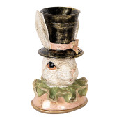 Figurina Iepuras Paste polirasina multicolora 18x15x29 cm