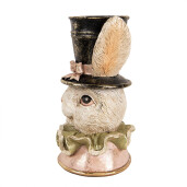 Figurina Iepuras Paste polirasina multicolora 18x15x29 cm