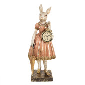 Figurina Iepuras Paste polirasina multicolora 14x11x34 cm