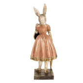 Figurina Iepuras Paste polirasina multicolora 14x11x34 cm