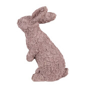 Figurina Iepuras Paste polirasina roz 19x11x26 cm
