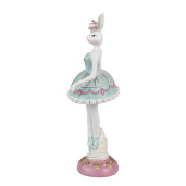 Figurina Iepuras Paste polirasina multicolora 9x8x23 cm