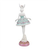 Figurina Iepuras Paste polirasina multicolora 9x8x23 cm