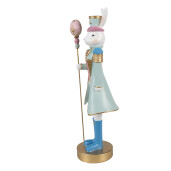 Figurina Iepuras Paste polirasina multicolora 10x9x31 cm
