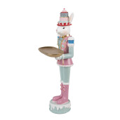 Figurina Iepuras Paste polirasina multicolora 9x8x25 cm