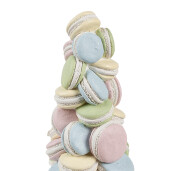 Decoratiune Macarons polirasina multicolora Ø 12x25 cm