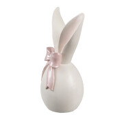 Decoratiune Paste polirasina roz alba 12x8x18 cm