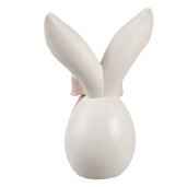 Decoratiune Paste polirasina roz alba 12x8x18 cm