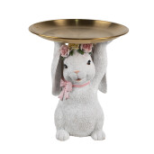 Figurina Iepuras Paste polirasina multicolora Ø 21x23 cm