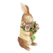 Figurina Iepuras Paste polirasina multicolora 19x23x39 cm