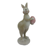 Figurina Iepuras Paste polirasina multicolora 5x6x13 cm