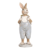 Figurina Iepuras Paste polirasina multicolora 6x6x17 cm