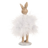 Figurina Iepuras Paste polirasina multicolora pene 6x6x17 cm