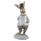 Figurina Iepuras Paste polirasina multicolora 8x7x19 cm