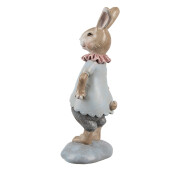 Figurina Iepuras Paste polirasina multicolora 8x6x19 cm