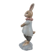 Figurina Iepuras Paste polirasina multicolor 6x5x13 cm