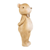 Figurina Ursulet polirasina bej 7x7x18 cm