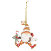 Ornament brad Craciun Inghetata polirasina 8x4x10 cm