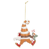 Ornament brad Craciun Inghetata polirasina 8x4x10 cm