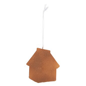 Set 2 ornamente brad Craciun Casuta Turta Dulce multicolora 9x1x10 cm