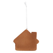 Set 2 ornamente brad Craciun Casuta Turta Dulce 9x1x8 cm