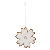 Set 2 ornamente Fulg Zapada Craciun 9x1x10 cm