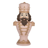 Figurina Spargatorul de Nuci polirasina roz maro auriu 16x10x30 cm