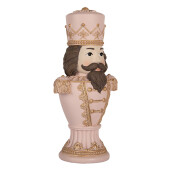 Figurina Spargatorul de Nuci polirasina roz maro auriu 16x10x30 cm