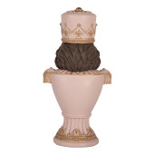 Figurina Spargatorul de Nuci polirasina roz maro auriu 16x10x30 cm