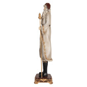 Figurina Mos Craciun polirasina multicolora 10x10x42 cm