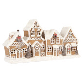 Casute Craciun polirasina multicolora 25x6x13 cm