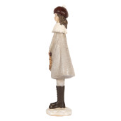 Figurina Fetita Craciun polirasina multicolora 10x8x30 cm