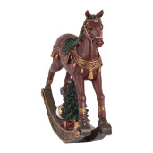 Figurina Craciun Calut polirasina multicolora 18x5x19 cm