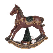 Figurina Craciun Calut polirasina multicolora 18x5x19 cm