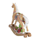 Figurina Craciun Calut polirasina multicolora 26x7x24 cm
