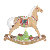 Figurina Craciun Calut polirasina multicolora 26x7x24 cm