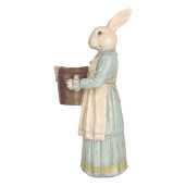 Figurina Iepuras Paste polirasina multicolora 23x17x46 cm